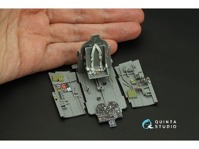 Curtiss P-40 N Early - 3d-printed & Coloured Interior (For Hasegawa / Eduard Kits) - zdjęcie 6