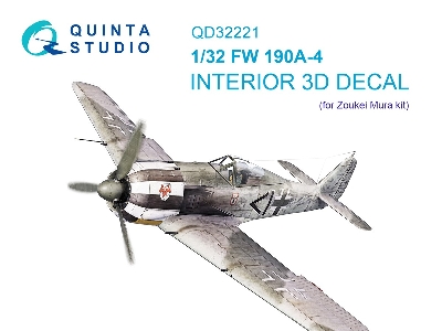 Focke Wulf Fw-190 A-4 - 3d-printed & Coloured Interior (For Zoukei Mura Kits) - zdjęcie 2