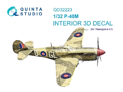 Curtiss P-40 M - 3d-printed & Coloured Interior (For Hasegawa Kits) - zdjęcie 2