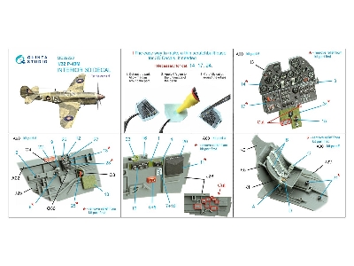 Curtiss P-40 M - 3d-printed & Coloured Interior (For Hasegawa Kits) - zdjęcie 10