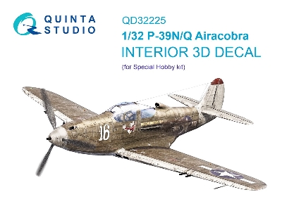 Bell P-39 N/Q Airacobra - 3d-printed & Coloured Interior (For Special Hobby Kits) - zdjęcie 2