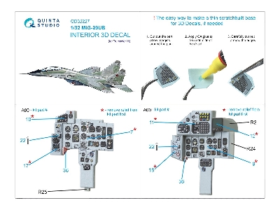 Mig-29 Ub - 3d-printed & Coloured Interior (For Trumpeter Kits) - zdjęcie 15