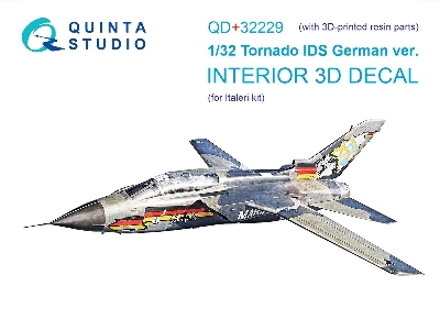 Panavia Tornado Ids German Version - Interior 3d Decal With 3d-printed Resin Parts (For Italeri Kits) - zdjęcie 2