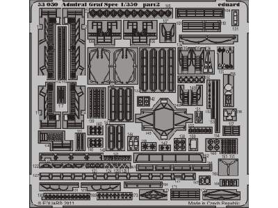  Admiral Graf Spee 1/350 - Academy Minicraft - blaszki - zdjęcie 3