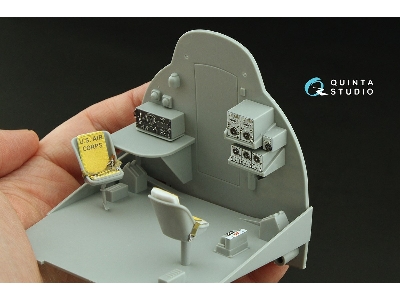 Boeing B-17e/F Flying Fortress - Radio Operator's Compartment - 3d-printed & Coloured Interior  (For Hk Models Kits) - zdjęcie 