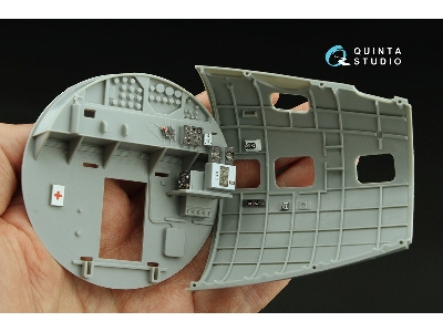 Boeing B-17 E/F Flying Fortress - Navigator, Bombardier, Waist And Tail Gunners Compartments - 3d-printed & Coloured Interior  (