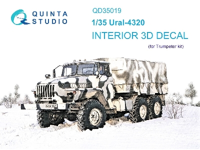 Ural-4320 - 3d-printed & Coloured Interior (For Trumpeter Kits) - zdjęcie 2