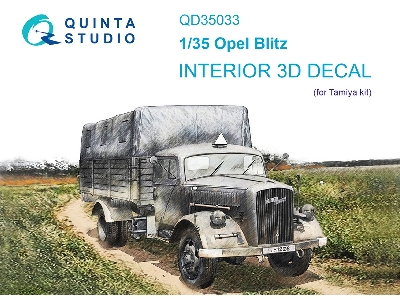 Opel Blitz - 3d-printed & Coloured Interior (For Tamiya Kits) - zdjęcie 2