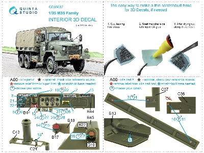 M35 Family - 3d-printed & Coloured Interior (For Afv Club Kits) - zdjęcie 11