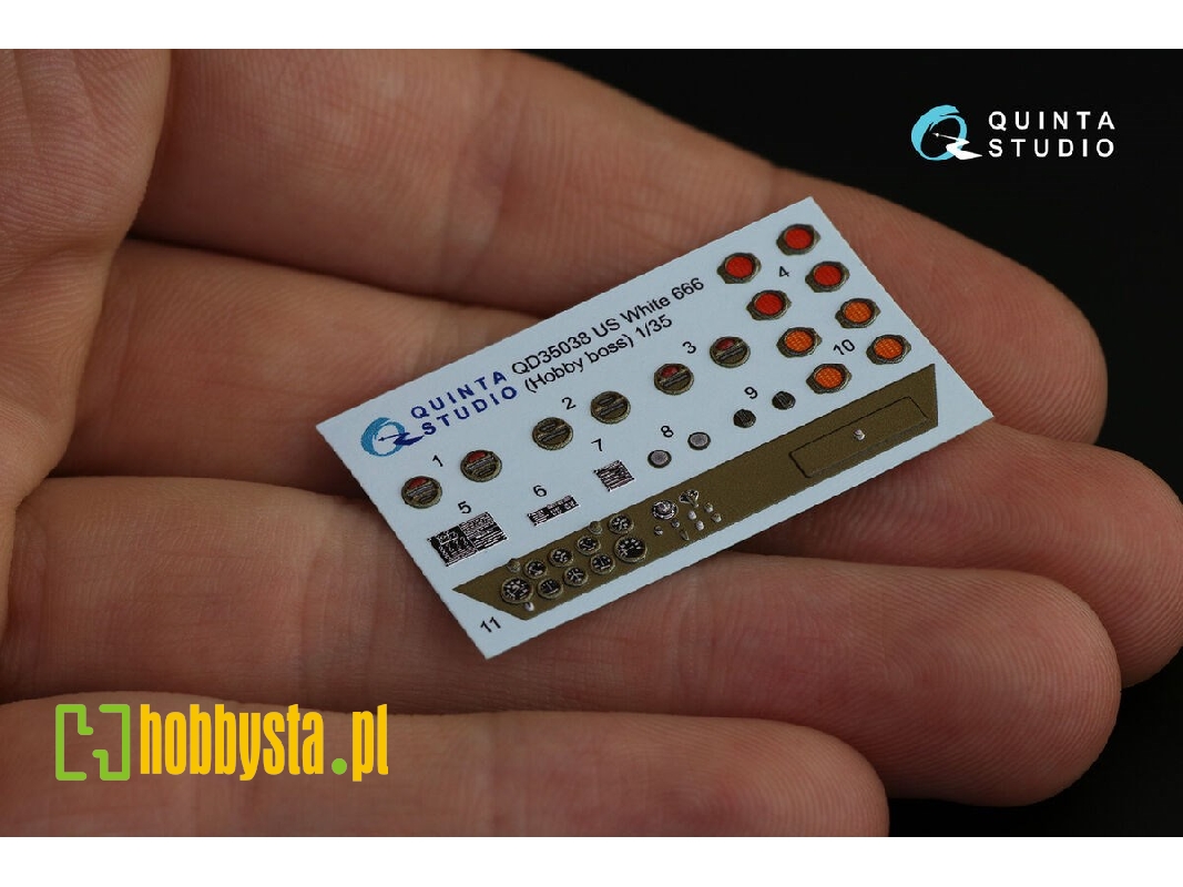 Us White 666 - 3d-printed & Coloured Interior (For Hobby Boss Kits) - zdjęcie 1 Us White 666 - 3d-printed & Coloured Interior (For Hobby Boss Kits) - zdjęcie 1