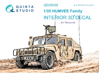 Humvee Family- 3d-printed & Coloured Interior (For Tamiya Kits) - zdjęcie 2