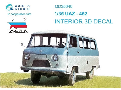 Uaz-452- 3d-printed & Coloured Interior (For Zvezda Kits) - zdjęcie 2