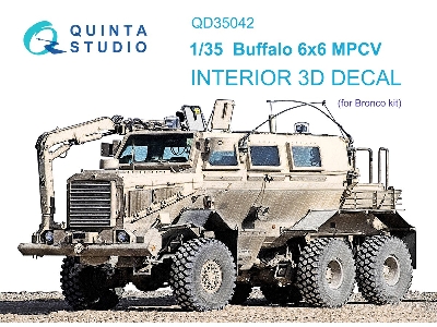 Buffalo 6x6 Mpcv - 3d-printed & Coloured Interior (For Bronco Kits) - zdjęcie 2