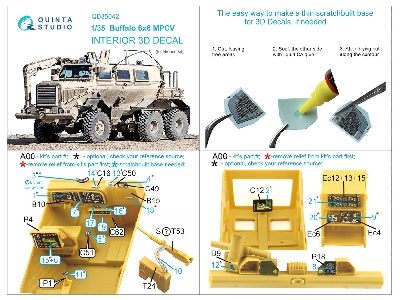 Buffalo 6x6 Mpcv - 3d-printed & Coloured Interior (For Bronco Kits) - zdjęcie 12