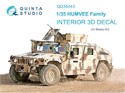 Humvee Family - 3d-printed & Coloured Interior (For Bronco Kits) - zdjęcie 2