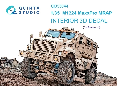 M1224 Maxxpro Mrap - 3d-printed & Coloured Interior (For Bronco Kits) - zdjęcie 2