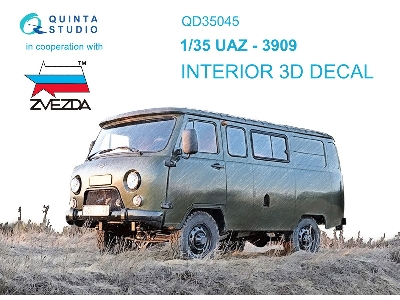 Uaz-3909- 3d-printed & Coloured Interior (For Zvezda Kits) - zdjęcie 2