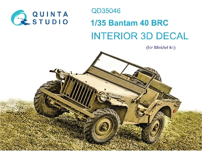 Bantam 40 Brc- 3d-printed & Coloured Interior (For Miniart Kits) - zdjęcie 2