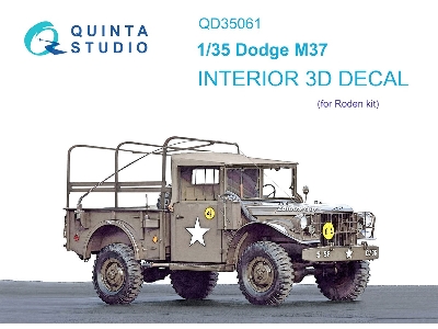 Dodge M37 - 3d-printed & Coloured Interior (For Roden Kits) - zdjęcie 2