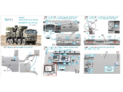 Pantsir-s1 (Greyhound Sa-22) - 3d-printed & Coloured Interior (For Trumepter Kits) - zdjęcie 16