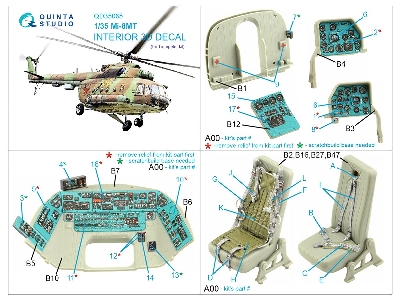 Mil Mi-8 Mt - 3d-printed & Coloured Interior (For Trumepeter Kits) - zdjęcie 12