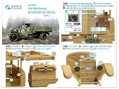 Zis-5 Family - 3d-printed & Coloured Interior (For All Kits) - zdjęcie 11