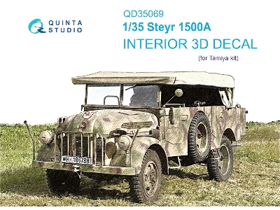 Steyr 1500 A - 3d-printed & Coloured Interior (For Tamiya Kits) - zdjęcie 2