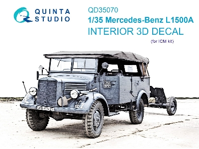 Mercedes-benz L1500 A - 3d-printed & Coloured Interior (For Icm Kits) - zdjęcie 2