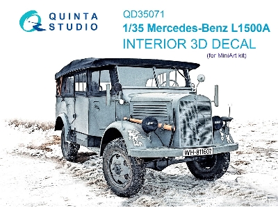 Mercedes-benz L1500 A - 3d-printed & Coloured Interior (For Miniart Kits) - zdjęcie 2