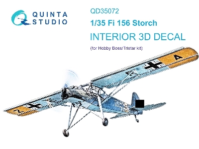 Fieseler Fi-156 C Storch - 3d-printed & Coloured Interior (For Hobby Boss / Tristar Kits) - zdjęcie 2