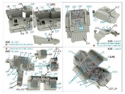 Boeing Ah-64 D/E Apache - 3d-printed & Coloured Interior (For Meng Kits) - zdjęcie 12