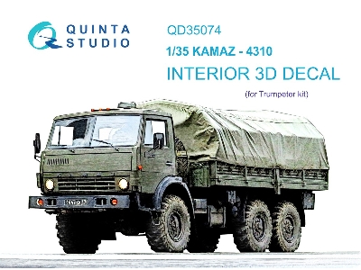 Kamaz-4310 - 3d-printed & Coloured Interior (For Trumpeter Kits) - zdjęcie 2