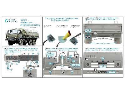 Kamaz-4310 - 3d-printed & Coloured Interior (For Trumpeter Kits) - zdjęcie 15