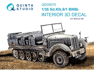 Sd.Kfz.6/1 Bn9b - 3d-printed & Coloured Interior (For Bronco Kits) - zdjęcie 2