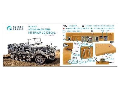 Sd.Kfz.6/1 Bn9b - 3d-printed & Coloured Interior (For Bronco Kits) - zdjęcie 11
