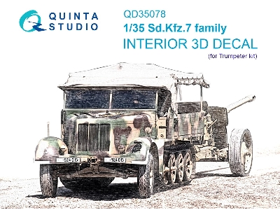 Sd.Kfz.7 Family - 3d-printed & Coloured Interior (For Trumpeter Kits) - zdjęcie 2