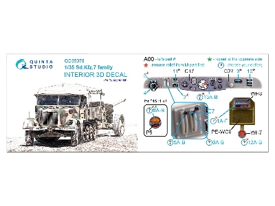 Sd.Kfz.7 Family - 3d-printed & Coloured Interior (For Trumpeter Kits) - zdjęcie 9