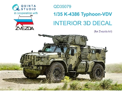 K-4386 Typhoon-vdv - 3d-printed & Coloured Interior (For Zvezda Kits) - zdjęcie 2