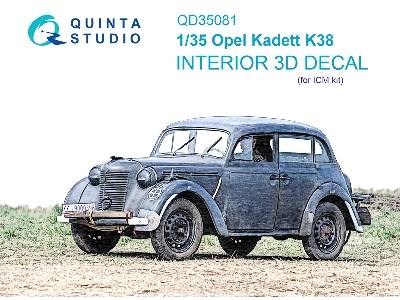 Opel Kadett K38 - 3d-printed & Coloured Interior (For Icm Kits) - zdjęcie 2