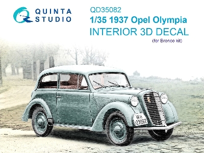 1937 Opel Olympia - 3d-printed & Coloured Interior (For Bronco Kits) - zdjęcie 2