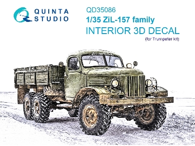 Zil-157 Family - 3d-printed & Coloured Interior (For Trumpeter Kits) - zdjęcie 2