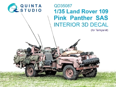 Land Rover 109 Pink Panther Sas - 3d-printed & Coloured Interior (For Tamiya Kits) - zdjęcie 2