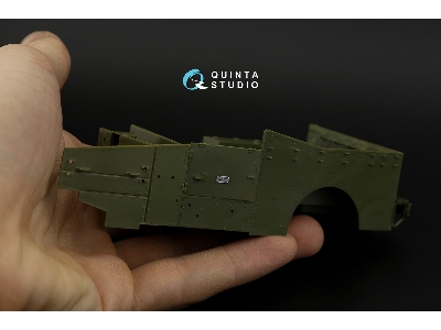 M3a1 Scout Car - 3d-printed & Coloured Interior (For Zvezda Kits) - zdjęcie 8
