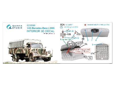 Mercedes-benz L3000 - 3d-printed & Coloured Interior (For Tamiya And Italeri Kits) - zdjęcie 9