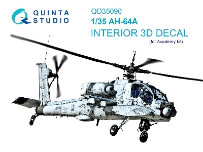 Boeing Ah-64 A Apache - 3d-printed & Coloured Interior (For Academy Kits) - zdjęcie 2