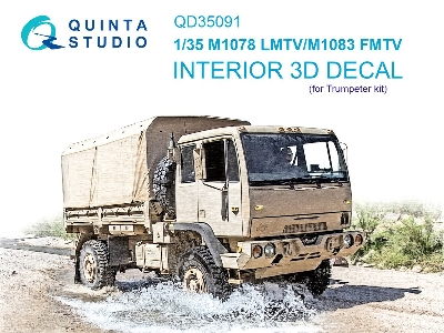 M1078 Lmtv / M1083 Fmtv - 3d-printed & Coloured Interior (For Trumpeter Kits) - zdjęcie 2