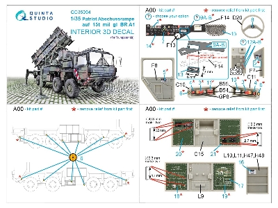 Patriot Abschussrampe Auf 15t Mil Gl Br A1 - 3d-printed & Coloured Interior (For Trumpeter Kits) - zdjęcie 14