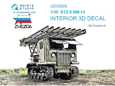 Stz-5 Bm-13 - 3d-printed & Coloured Interior (For Zvezda Kits) - zdjęcie 2