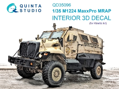 M1224 Maxxpro Mrap - 3d-printed & Coloured Interior (For Kinetic Kits) - zdjęcie 2