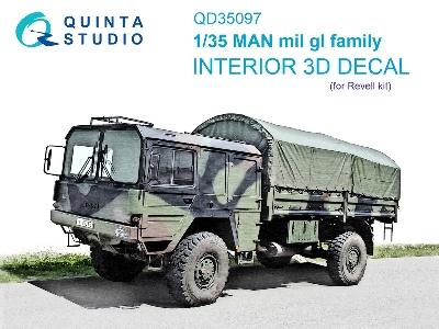 Man Mil Gl Family - 3d-printed & Coloured Interior (For Revell Kits) - zdjęcie 2